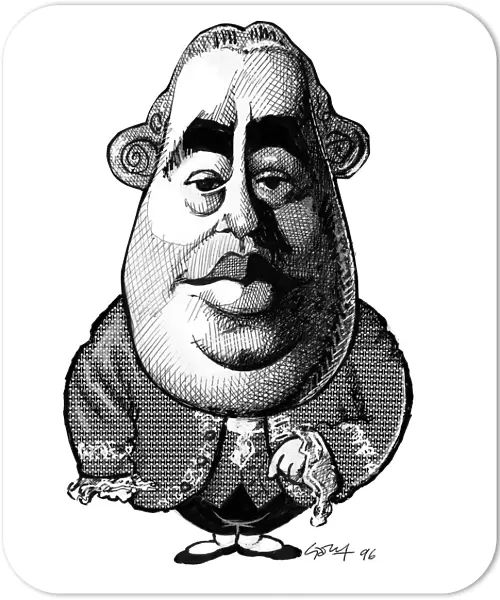David Hume, caricature