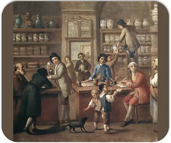 Italian apothecary, 18th century
