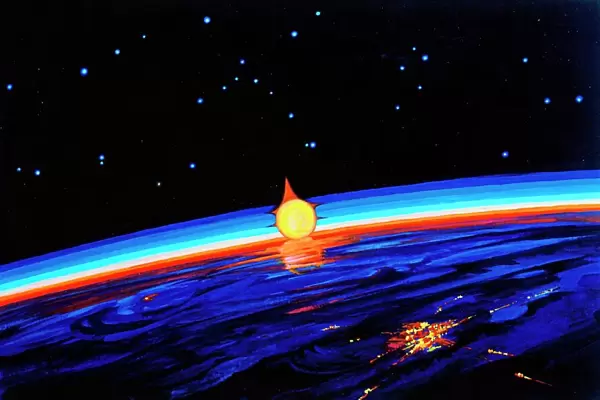 Sunrise in Space by Leonov