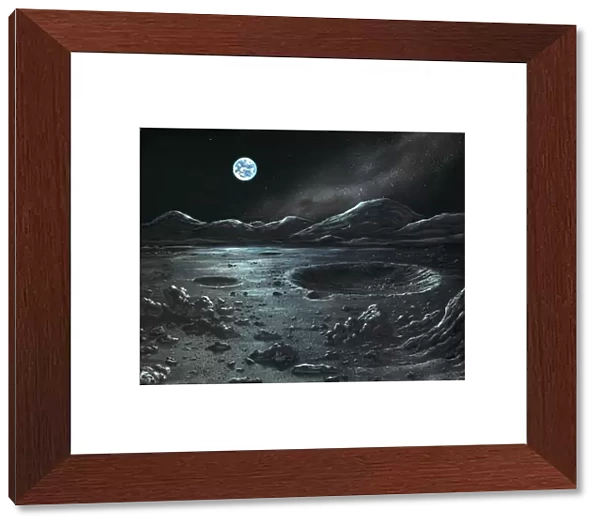 Lunar landscape, artwork