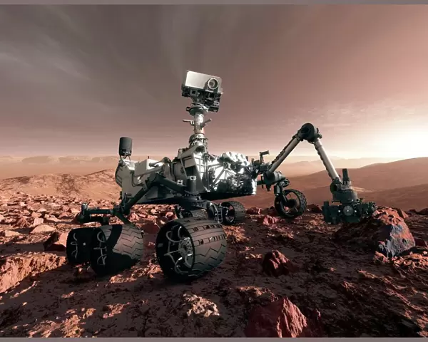 Curiosity rover, artwork