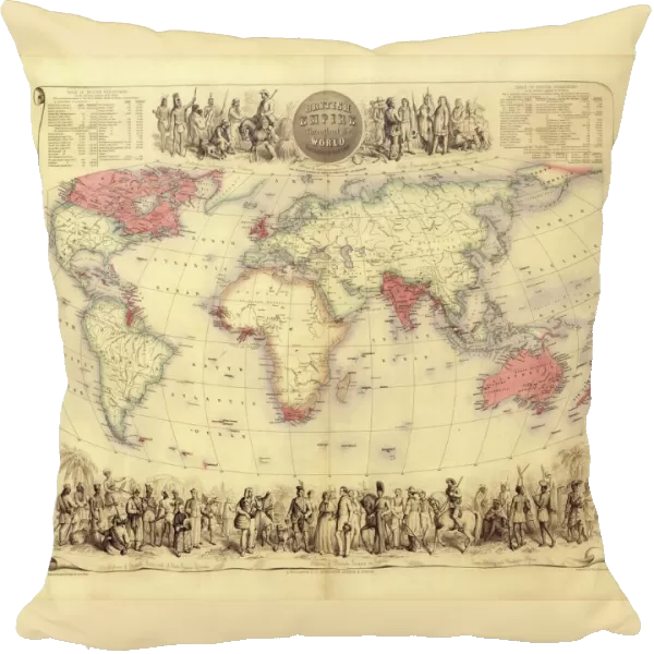 British Empire world map, 19th century