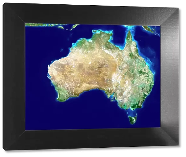 Australia, satellite image