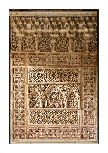 Islamic carvings, Alhambra, Spain
