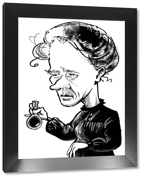 Marie Curie, caricature