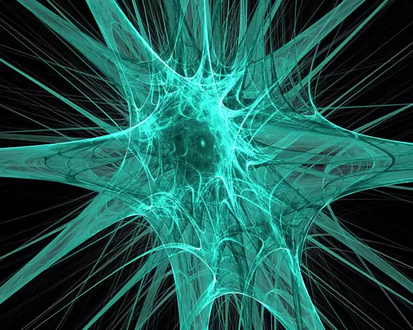 Nerve cells, abstract artwork