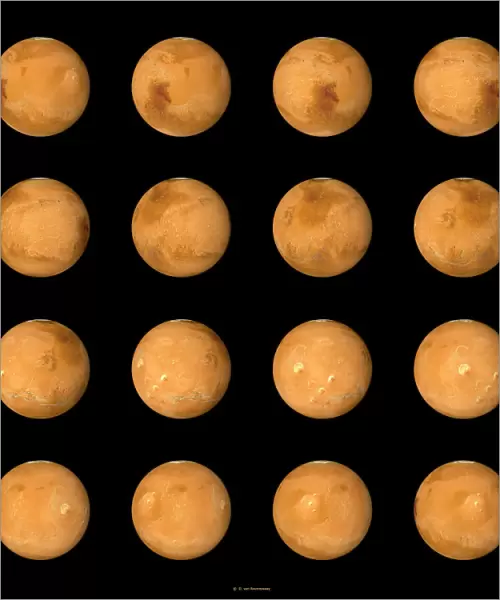 Mars, composite satellite images
