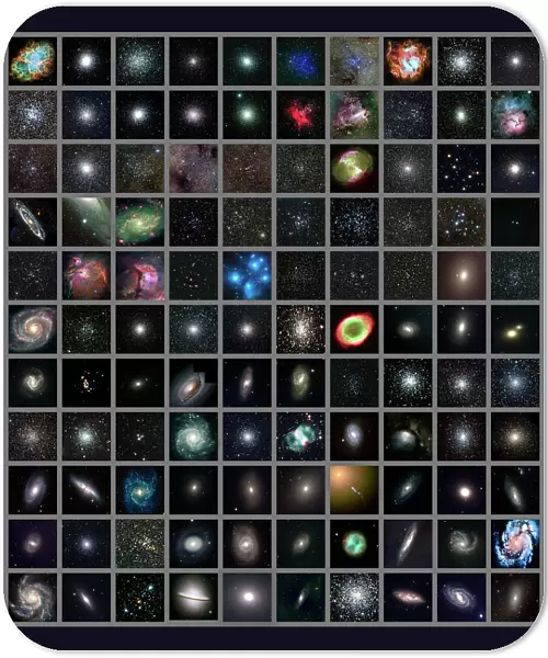 Messier objects, full set