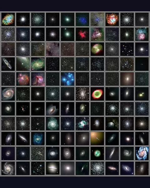 Messier objects, full set