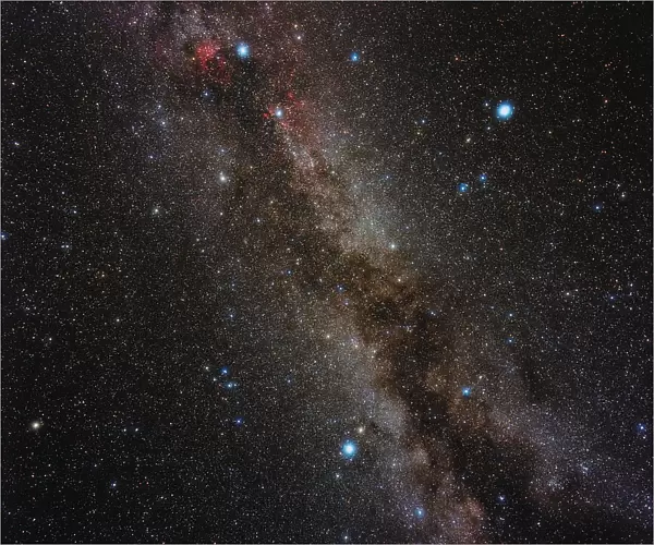Milky Way. Optical image of the Milky Way running through the Summer Triangle