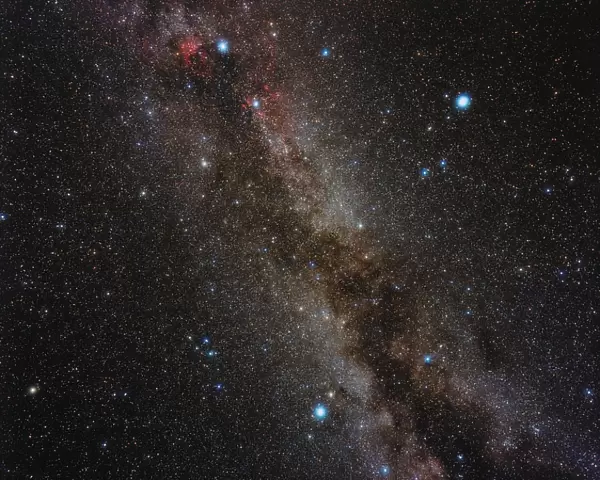 Milky Way. Optical image of the Milky Way running through the Summer Triangle