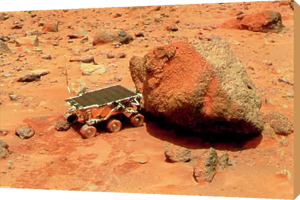 Sojourner robotic vehicle on Mars
