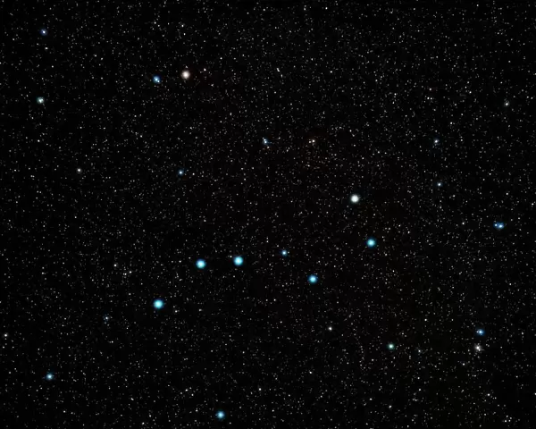 Optical photo of the star Sirius using star filter