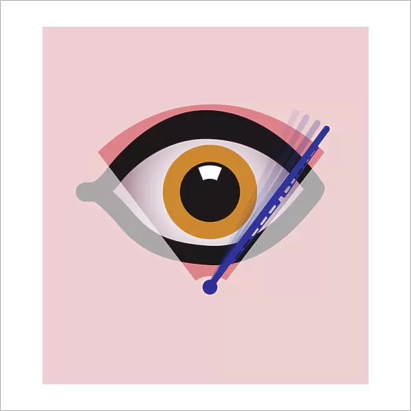 Eye surgery, conceptual artwork