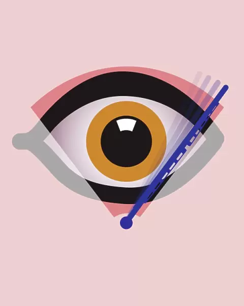 Eye surgery, conceptual artwork