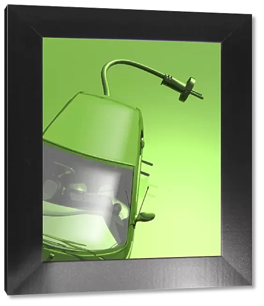 Rechargeable electric car, artwork C013  /  9508