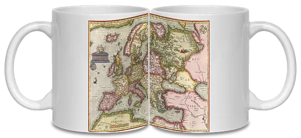 Orteliuss map of Europe, 1603