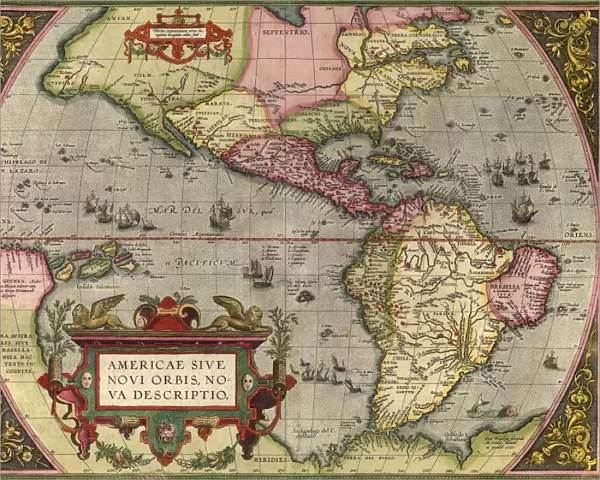 Orteliuss map of The New World, 1603