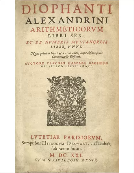 Arithmetica by Diophantus of Alexandria C015  /  5585