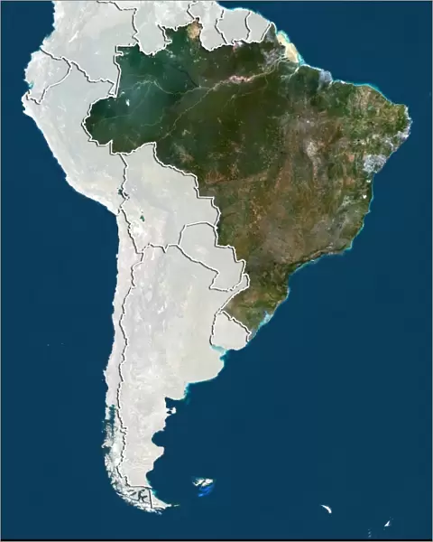 Brazil, satellite image