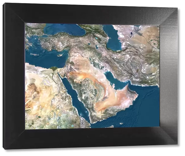 Middle East, satellite image