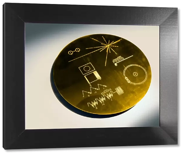 Voyager spacecraft plaque, artwork