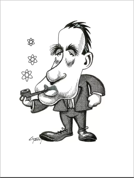 Niels Bohr, caricature