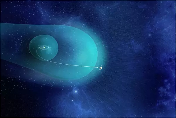 Voyager probe trajectory, artwork C018  /  0285