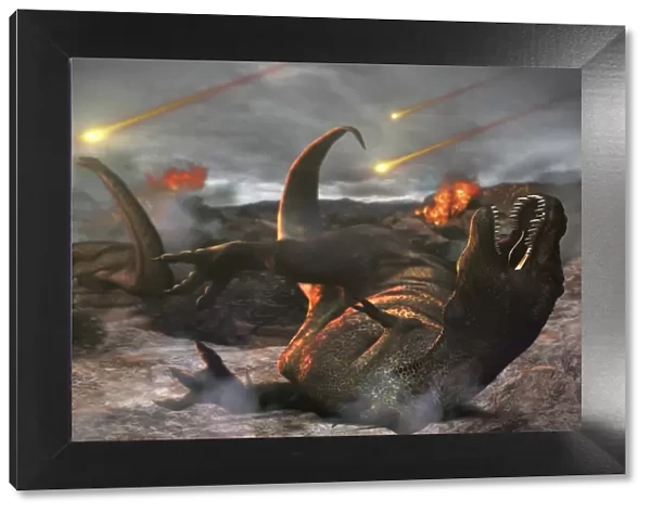 Extinction of the dinosaurs, artwork C018  /  7902