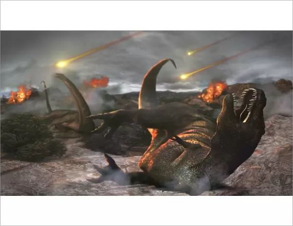 Extinction of the dinosaurs, artwork C018  /  7902