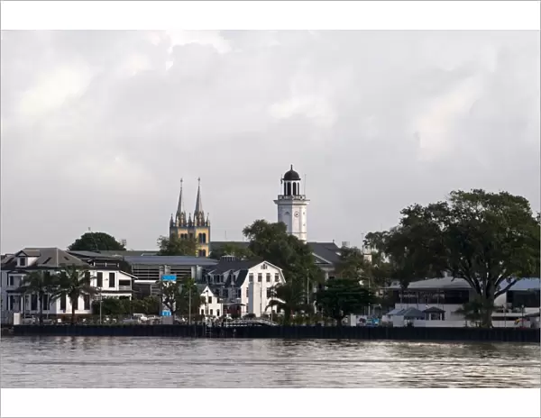 View of Paramaribo from the river, Paramaribo, Suriname, South America