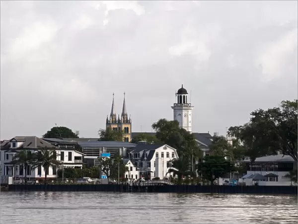 View of Paramaribo from the river, Paramaribo, Suriname, South America