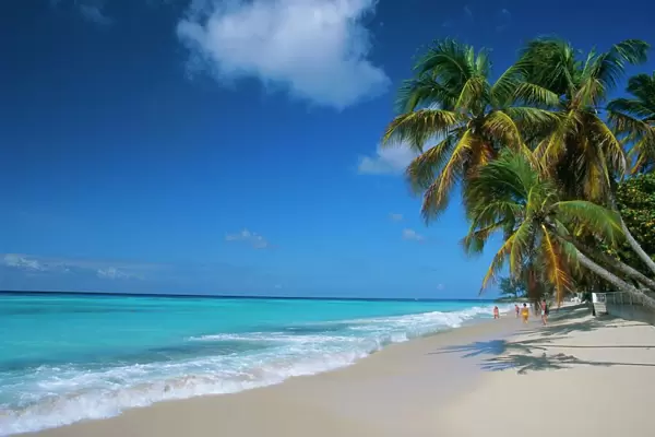 Worthing Beach on south coast of southern parish of Christ Church, Barbados