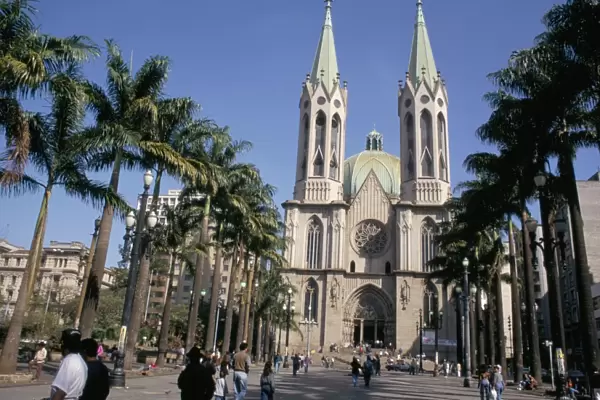 City cathedral, Sao Paulo, Brazil, South America