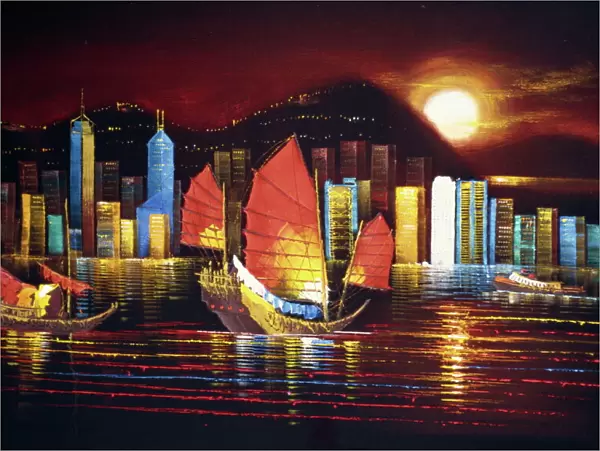 Painting, Hong Kong, China, Asia