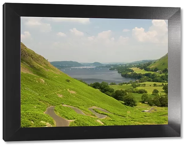 Lake Ullswater from Martindale Road, Lake District National Park, Cumbria