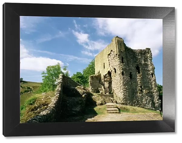 Peveril Castle, Castleton, Peak District, Derbyshire, England, United Kingdom, Europe