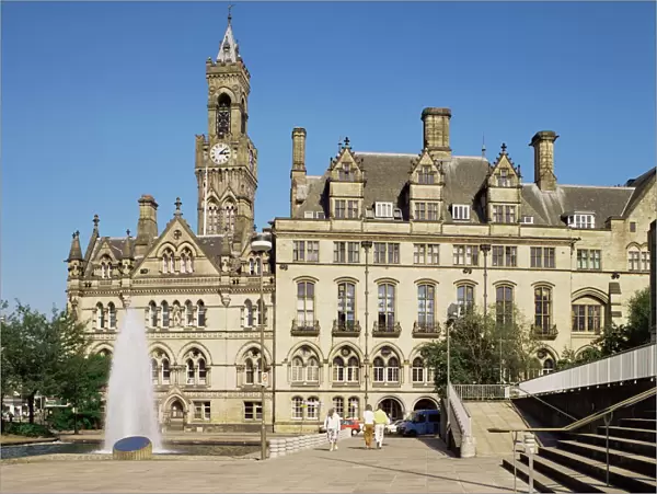 Town Hall, Bradford, Yorkshire, England, United Kingdom, Europe