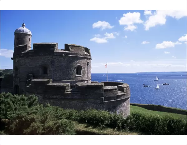 St. Mawes Castle, built by Henry VIII, St. Mawes, Cornwall, England, United Kingdom