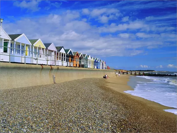 Beach huts, Southwold, Suffolk, England, UK, Europe