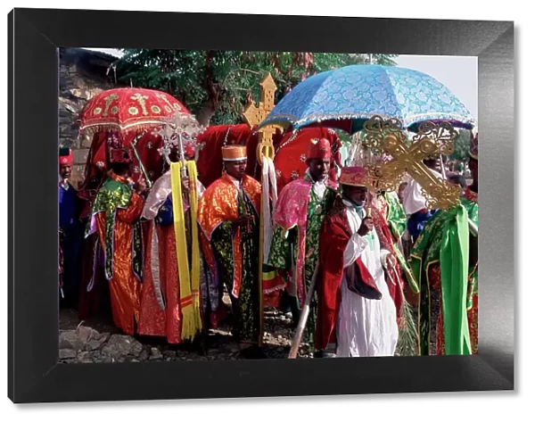 Procession for Christian festival of Rameaux, Axoum (Axum) (Aksum), Tigre region