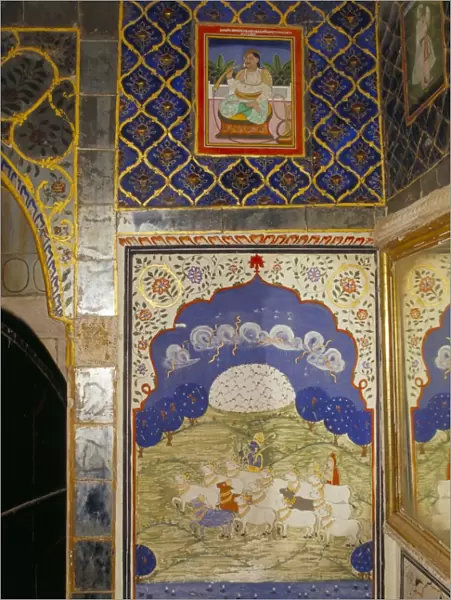Interior detail of Nathmal Ki Havelis