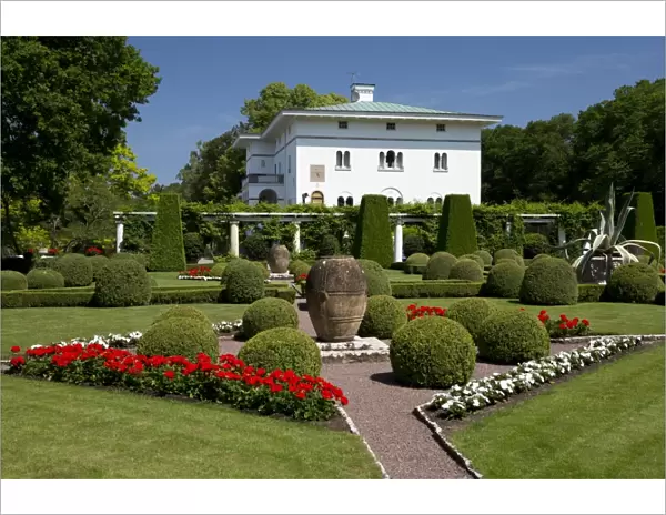 Royal summer residence of Solliden Palace and gardens, Borgholm, Oland, Southeast Sweden