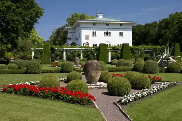 Royal summer residence of Solliden Palace and gardens, Borgholm, Oland, Southeast Sweden