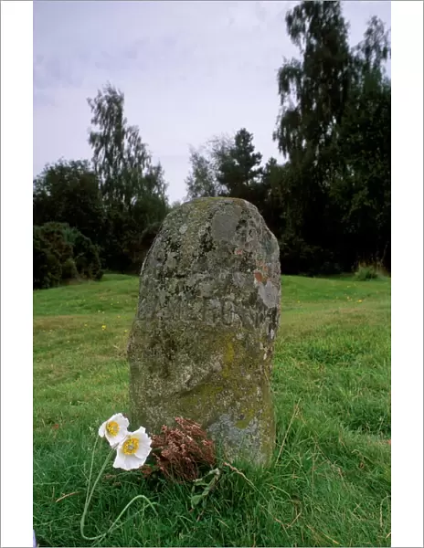 Headstone marking the clans graves (clan Cameron)