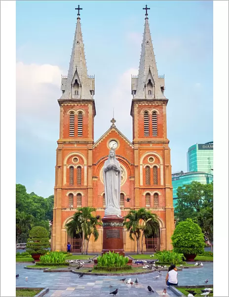 Saigon Notre-Dame Basilica cathedral, Ho Chi Minh City (Saigon), Vietnam, Indochina