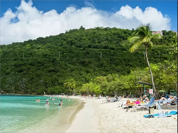 Magens Bay beach, St. Thomas, US Virgin islands, West Indies, Caribbean, Central America