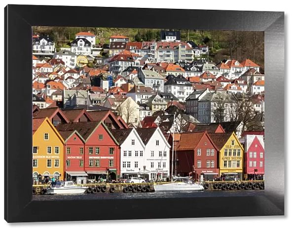 Bryggen old town waterfront, UNESCO World Heritage Site, Bergen, Norway, Scandinavia