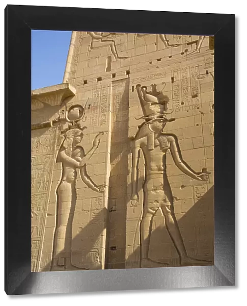 The First Pylon, Temple of Isis, UNESCO World Heritage Site, Philae Island, Aswan, Nubia