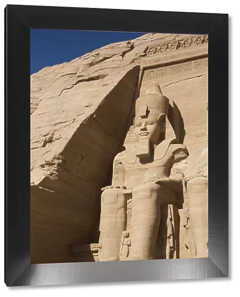 Ramses II statue, Ramses II Temple, UNESCO World Heritage Site, Abu Simbel, Nubia, Egypt